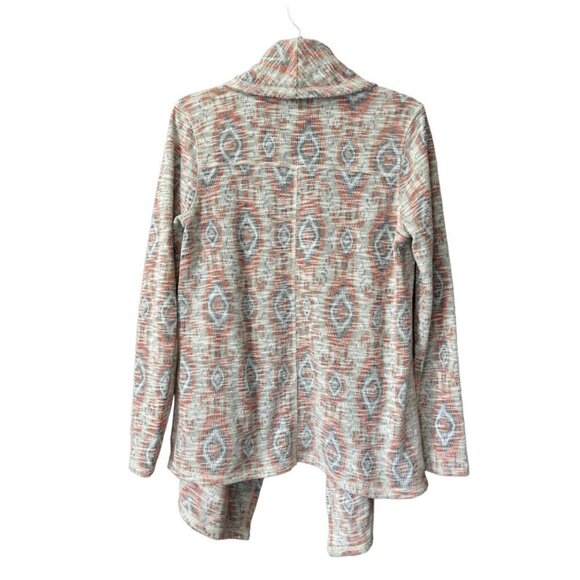 LUCKY BRAND Open Jacket Sweater Cardigan Medium Multicolor Southwestern Boho EUC - Picture 2 of 15